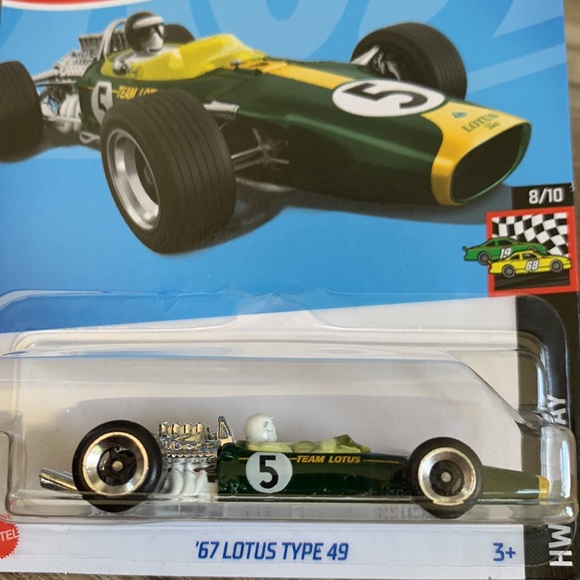Hot Wheels 67 Lotus Type 49 HW Race Day Car Mainline Casting New  2024 Hotwheels - Picture 2 of 5